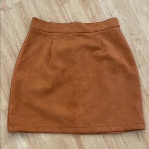 Chic Tan Mini Skirt